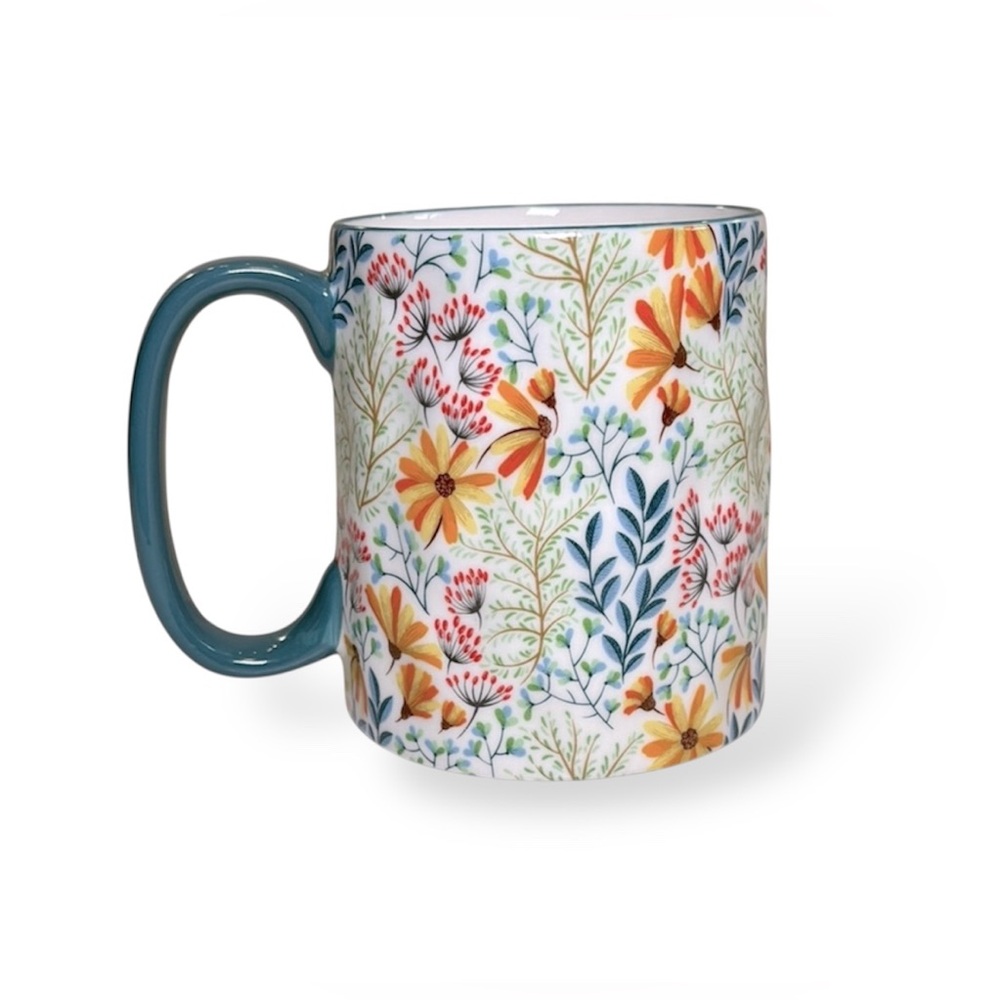 Bella Artisan Collection Wildflower Coffee Cup Tea Ceramic Mug